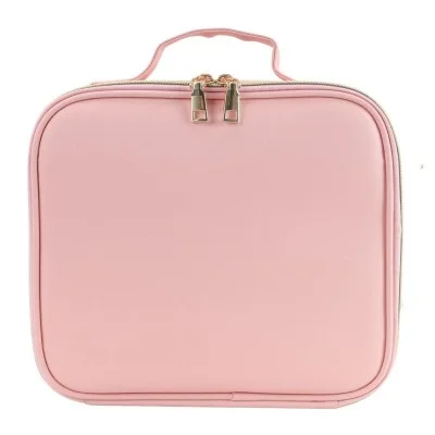 Orca Makeup Bag with Illuminated Mirror - Pink
